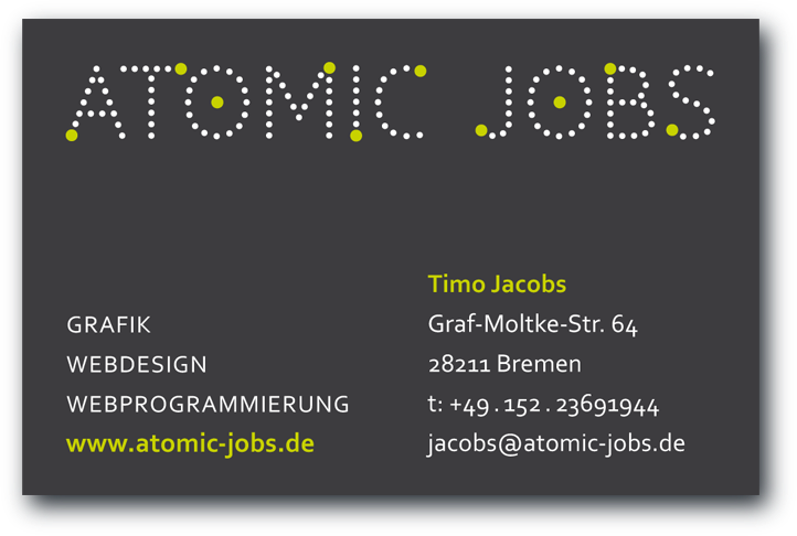 Atomic Jobs - Grafik-Webdesign-Webentwicklung